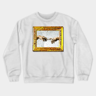 8-Bit The Creation of Adam Crewneck Sweatshirt